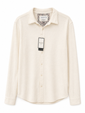 Denim & Flower Cream Textured Button-Down Shirt, Men's XL