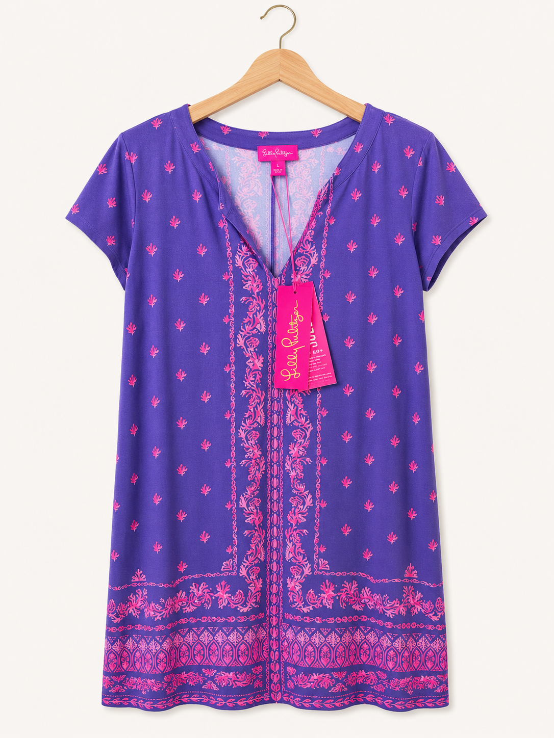Lilly Pulitzer Mystical Purple UPF 50+ Sophiletta Dress, NWT, Women's Large