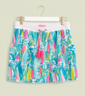 Lilly Pulitzer Sailboat Print Knit Mini Skirt, X-Large