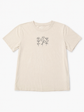 American Eagle Cream Floral Graphic Tee, X-Small