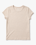 American Eagle Cream Soft Ribbed Essential Tee, Small