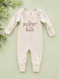 "Palmer Kate" Personalized Footed Romper, 0-3 mo.