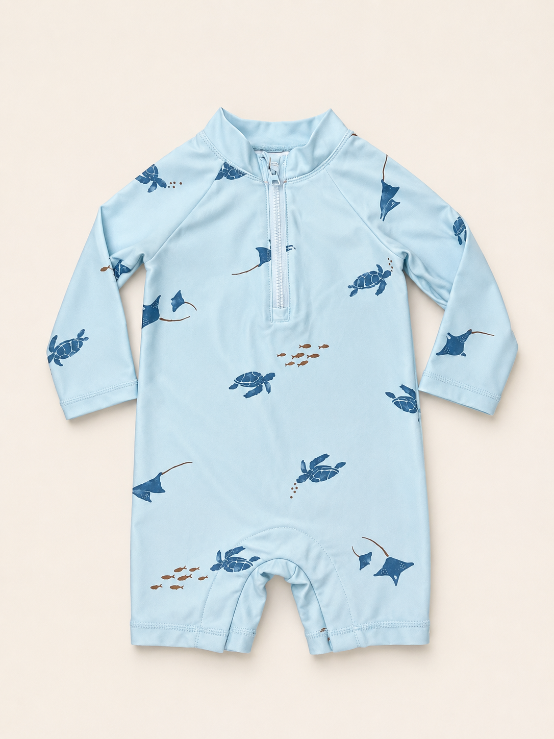 Carter's Sea Life Long Sleeve Rash Guard Romper, 6 mo.