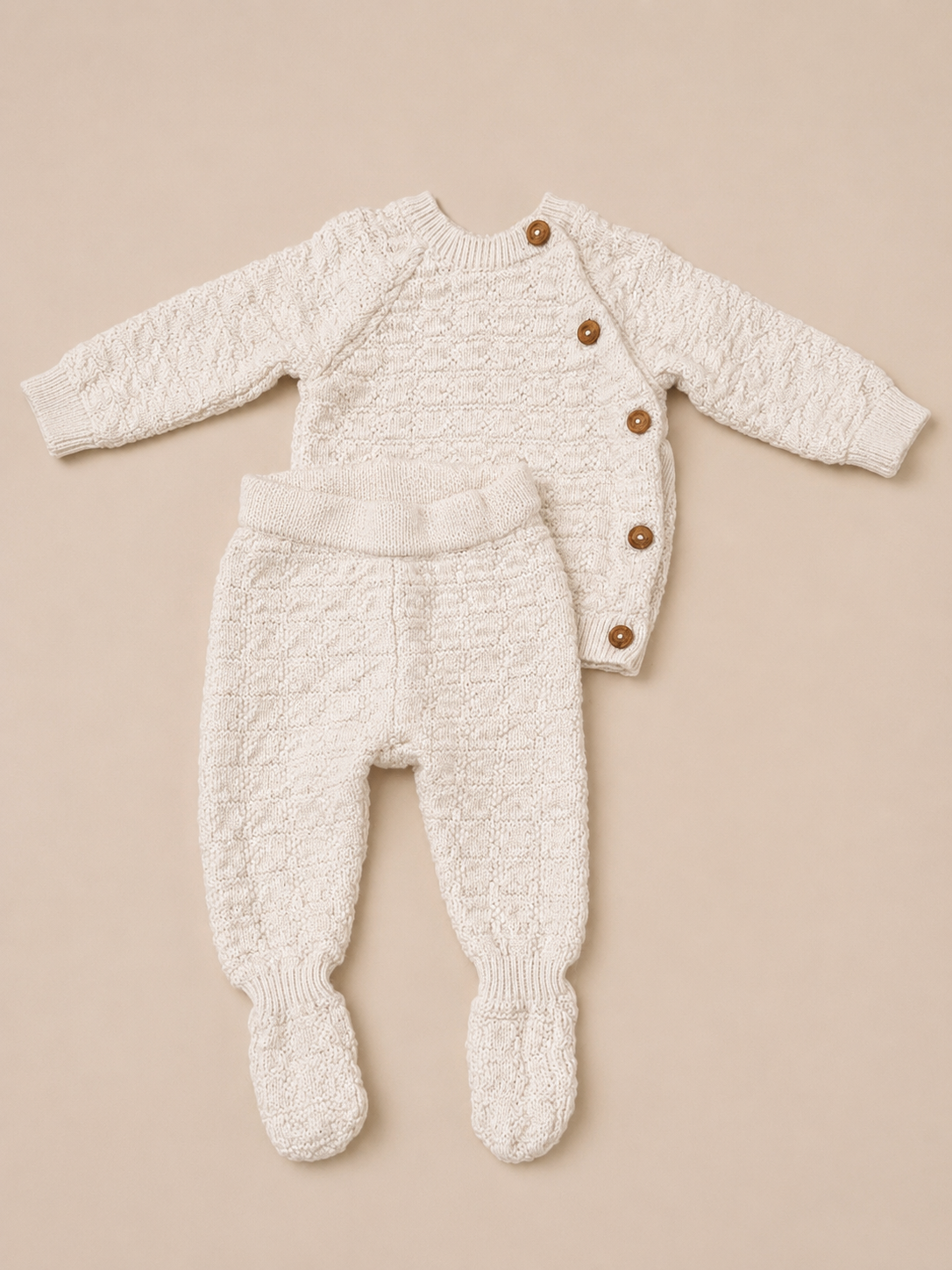 Rock A Bye Baby Boutique Boutique Knit Sweater & Footed Pants Set, 3-6 mo.