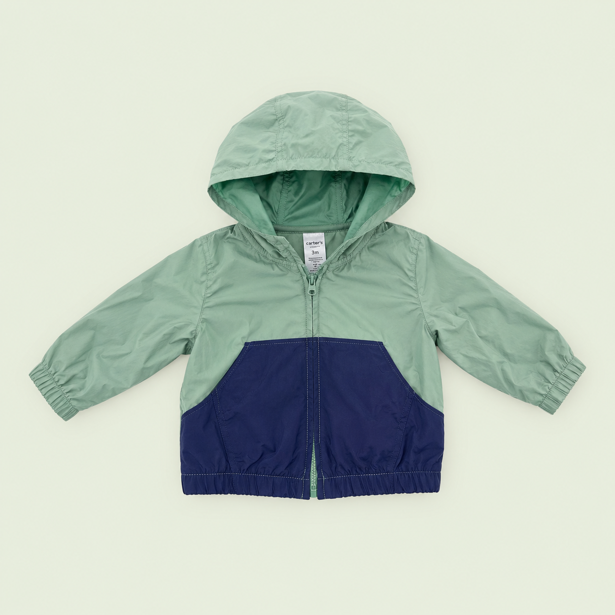 Carter's Colorblock Hooded Windbreaker Jacket, 3 mo.