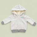 Carter's Sherpa-Lined Striped Zip Hoodie Jacket, 3 mo.