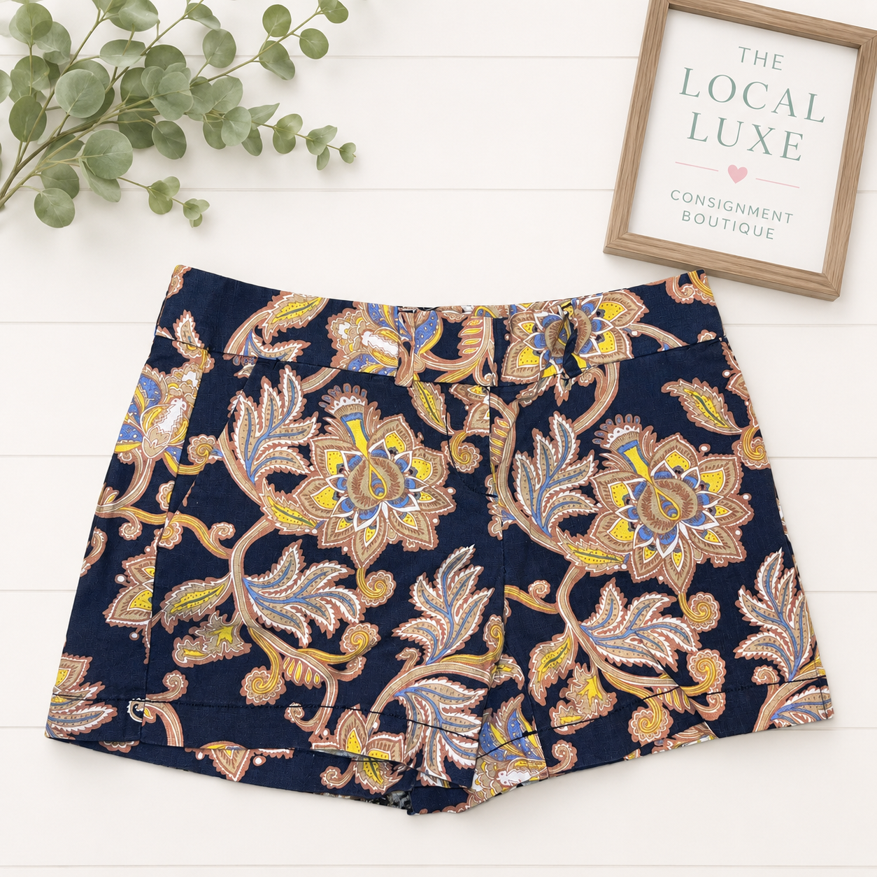 LOFT Paisley Print Shorts, Women's 0