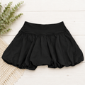 Black Bubble Hem Skort, Small 4/6
