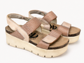 OTBT Taupe Platform Comfort Sandals, Women's Small