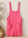 New In Gauze Romper – Bubblegum Pink, Women's Large