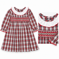 Edgehill Collection Smocked Plaid Christmas Dress, NWT, 18 mo.
