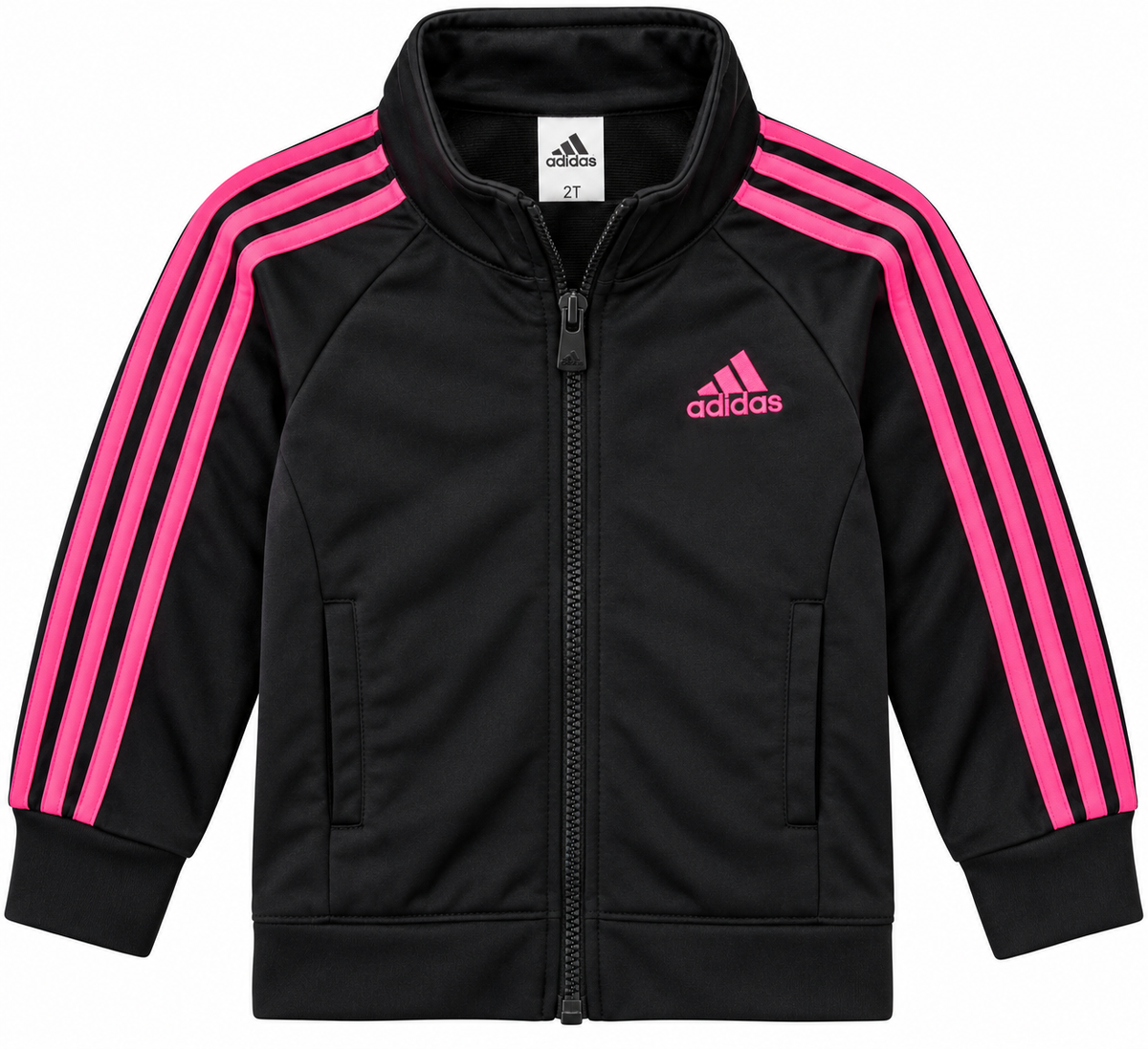 Adidas Black & Pink Track Jacket, 24 mo.