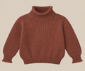 Boutique Brown Knit Mock Neck Sweater, 18 mo.