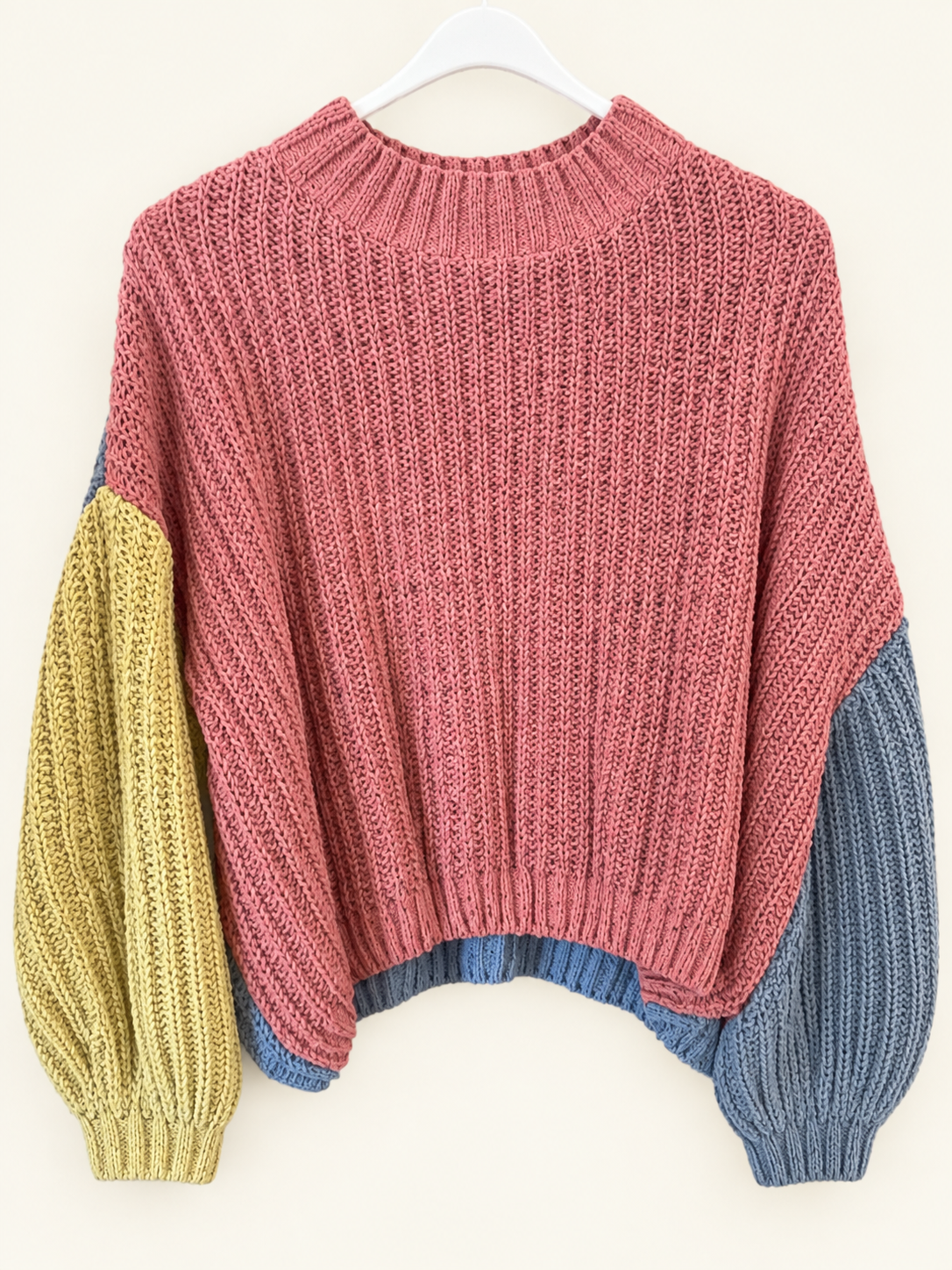 Takara Color-Block Knit Sweater, Medium