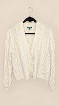 Wild Fable Cream Cable-Knit Cardiga, X-Small