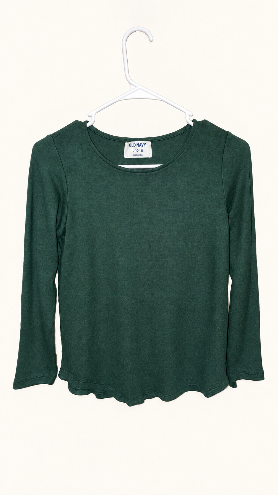 Old Navy Girls’ Green Long-Sleeve Top, Girls 10/12