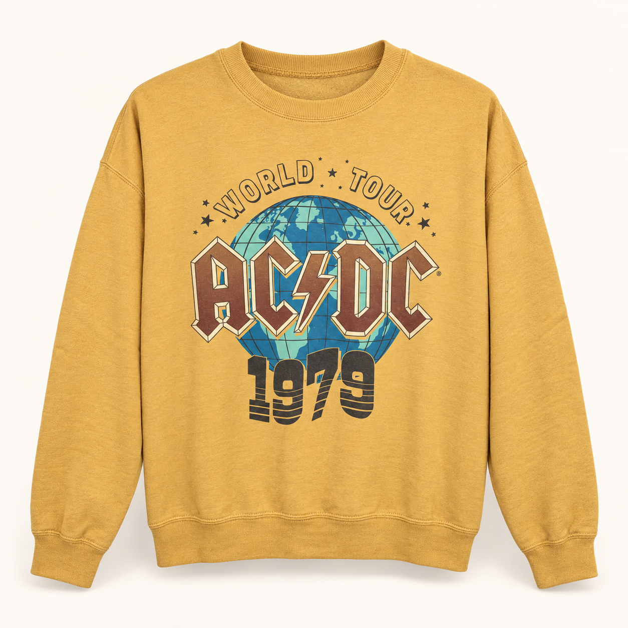 AC/DC World Tour 1979 Graphic Sweatshirt, X-Small