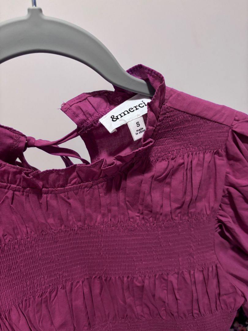 Purple &merci Boutique Top, Adult Small