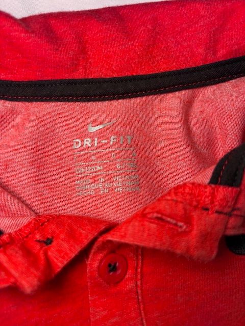 Red Nike Boys Polo, Boys 6/7