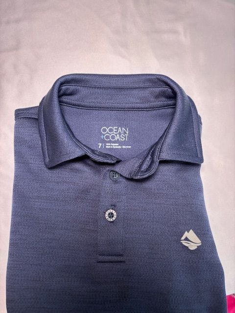 Navy Blue Ocean Coast Boys Polo, 7