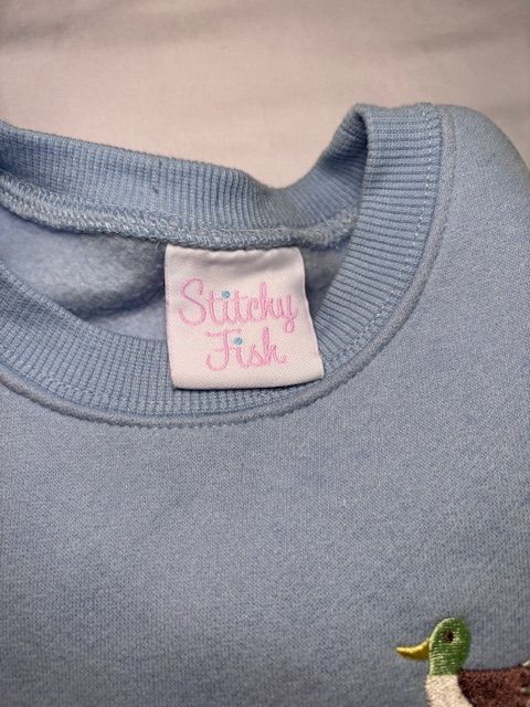 Stitchy Fish Boys Sweatshirt, 4T