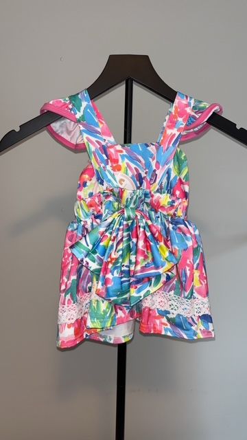 Multi-Color Design Abby & Evie Infant Girl Dress, 18 months