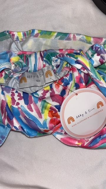 Multi-Color Design Abby & Evie Infant Girl Dress, 18 months