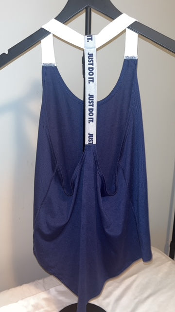 Navy Blue Nike Women's Activewear Tank Top, Adult Medium