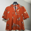 Orange Women's Casual Top, Juniors X-Small