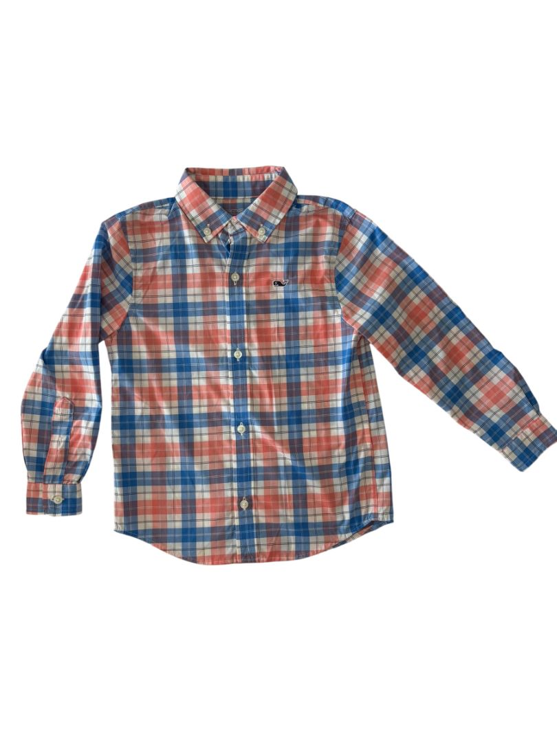 Vineyard Vines Toddler Boy Plaid Button Down, 4T