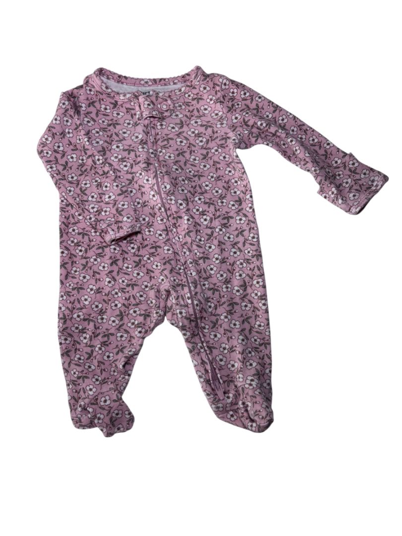 Floral Print Carter's Newborn Baby Footie Sleeper