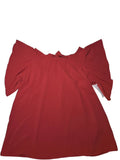 FSL+ Women's Flutter Sleeve Blouse, Women's Medium
