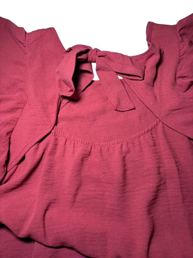 FSL+ Women's Flutter Sleeve Blouse, Women's Medium