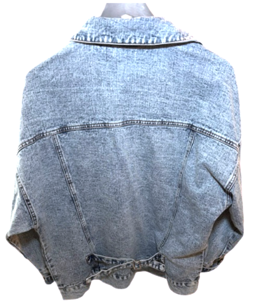 The Mint Julep Boutique Women's Jean Jacket, Adult Small