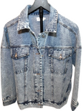 The Mint Julep Boutique Women's Jean Jacket, Adult Small