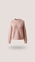 Blush knit sweater with soft touch